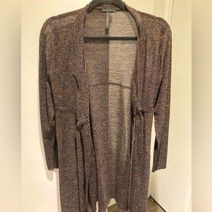 Sarah pacini sparkle long cardigan